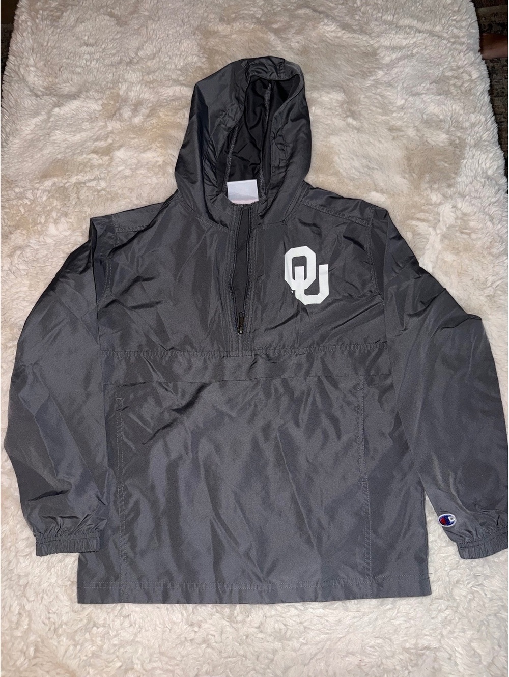 Champion Oklahoma Sooners Hooded Windbreaker – Youth Large 10–12